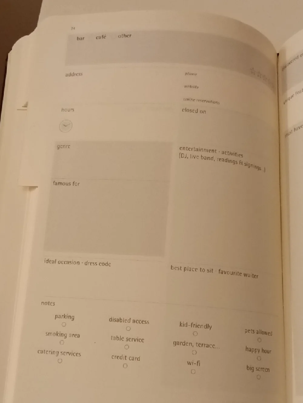 Moleskine Restaurant Passion Journal